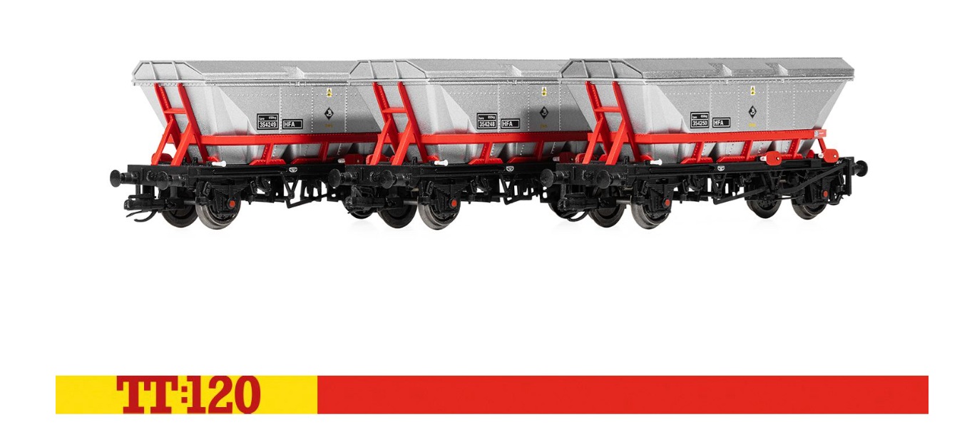 Hornby TT6036 - TT - 3-tlg. Set Selbstentladewagen, EWS, Ep. IV